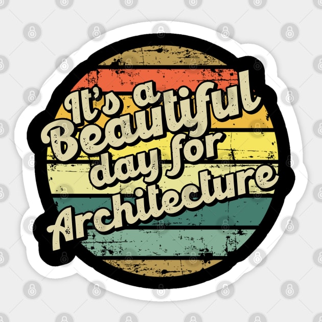 Architecture gift for architect. Perfect present for mother dad friend him or her Sticker by SerenityByAlex